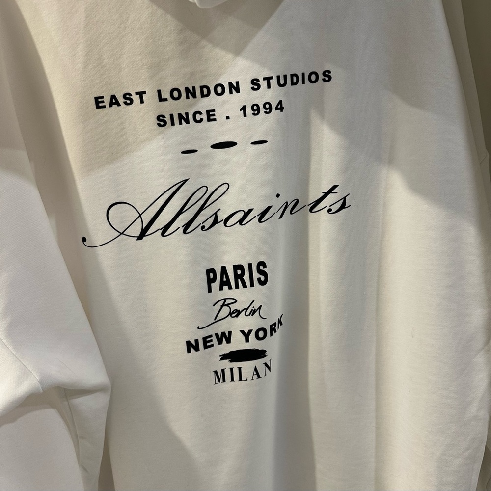 All Saints Women's Vita Etrie Screen Print Hoodie - Picture 4 of 6